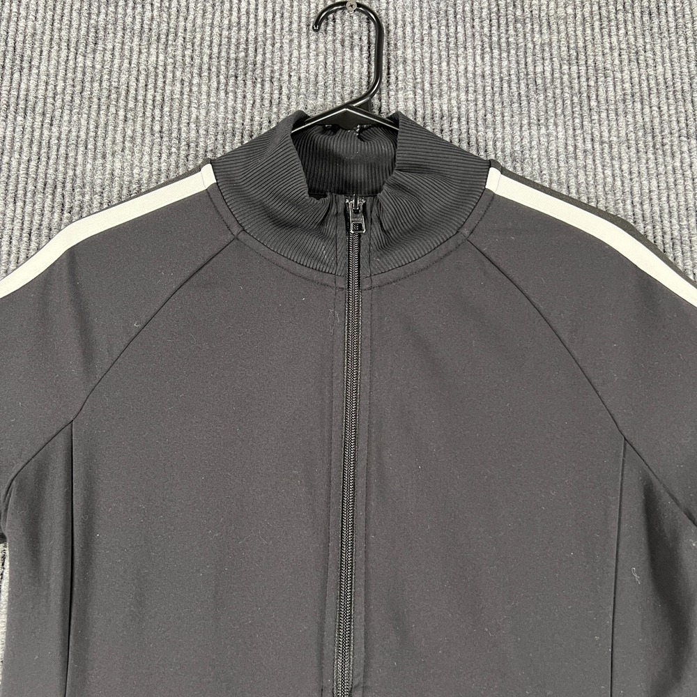 Athleta Jacket Womens Medium Black Long Sleeve Full Zip Mock Neck Outdoor Active